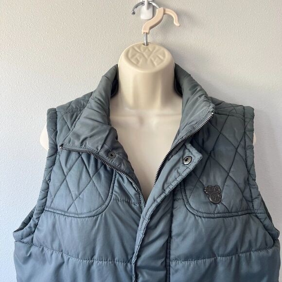 Lifted Research Group (LRG) Gray Puffer Vest Size Small - Picture 2 of 13